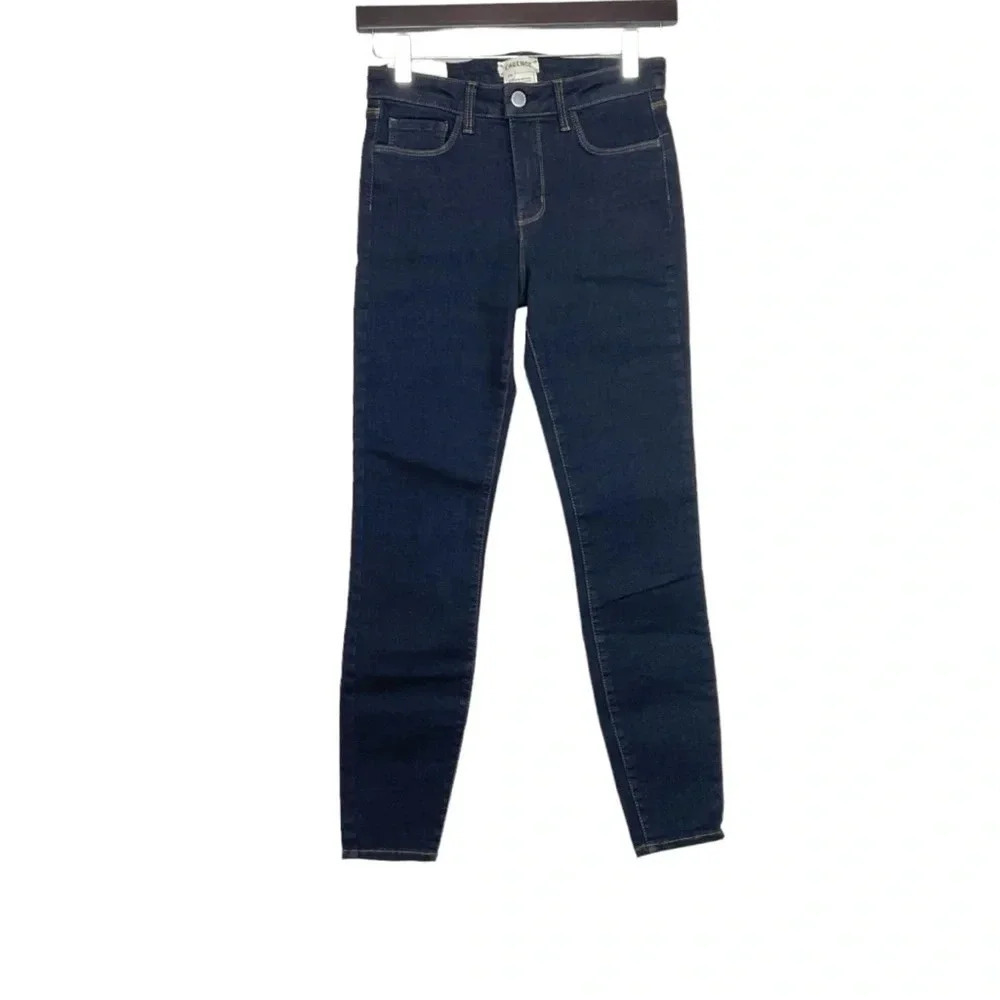 L'Agence Margot High Rise Skinny Jeans Midnight Wash Size 25